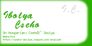 ibolya cseho business card